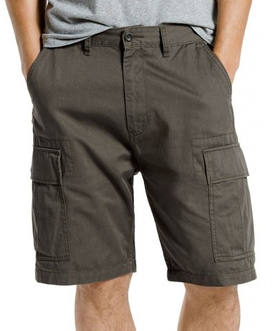 Men's Big and Tall Loose Fit Carrier Cargo Shorts Gray $27.49 Shorts