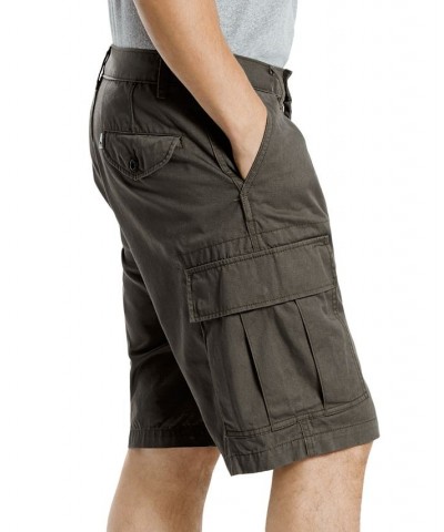 Men's Big and Tall Loose Fit Carrier Cargo Shorts Gray $27.49 Shorts