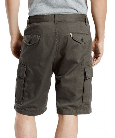 Men's Big and Tall Loose Fit Carrier Cargo Shorts Gray $27.49 Shorts