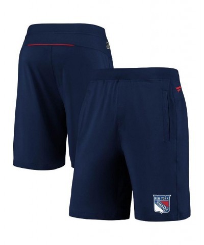 Men's Branded Navy New York Rangers Authentic Pro Travel and Training Performance Shorts $28.55 Shorts