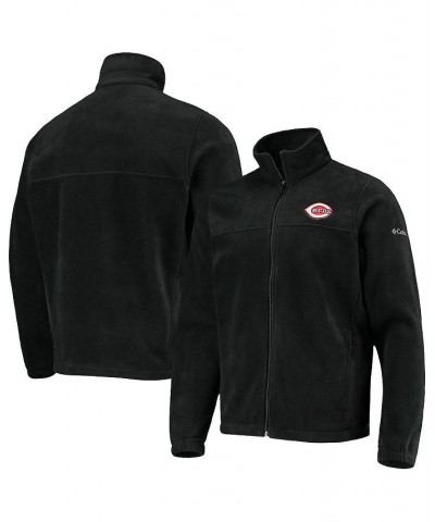 Men's Black Cincinnati Reds Full-Zip Flanker Jacket $43.00 Jackets