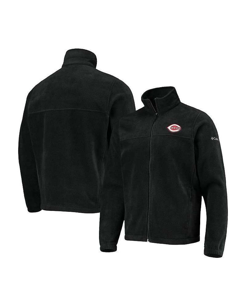 Men's Black Cincinnati Reds Full-Zip Flanker Jacket $43.00 Jackets