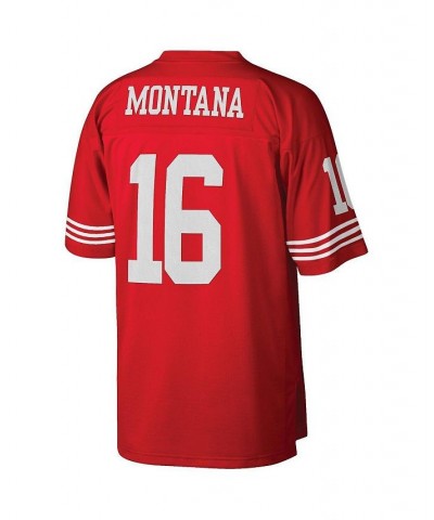 Men's Joe Montana Scarlet San Francisco 49ers Big and Tall 1990 Retired Player Replica Jersey $52.70 Jersey