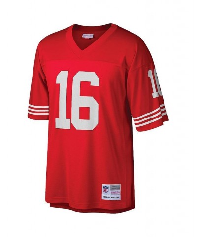 Men's Joe Montana Scarlet San Francisco 49ers Big and Tall 1990 Retired Player Replica Jersey $52.70 Jersey