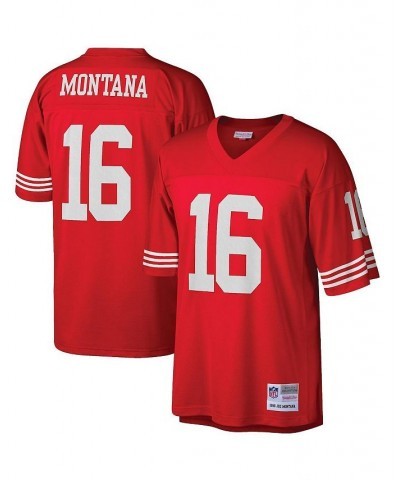 Men's Joe Montana Scarlet San Francisco 49ers Big and Tall 1990 Retired Player Replica Jersey $52.70 Jersey