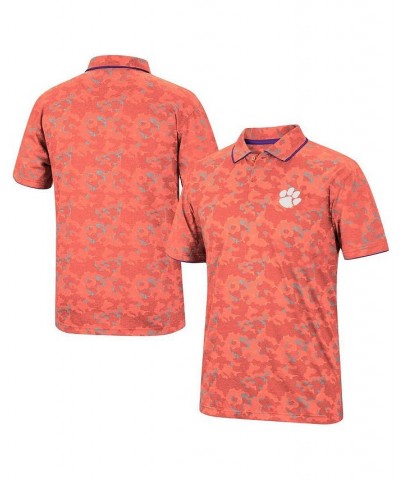 Men's Orange Clemson Tigers Speedman Polo Shirt $25.30 Polo Shirts