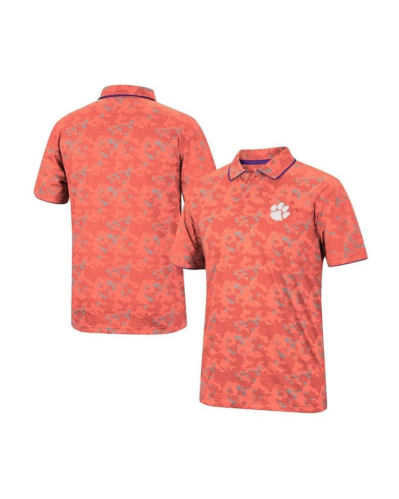 Men's Orange Clemson Tigers Speedman Polo Shirt $25.30 Polo Shirts