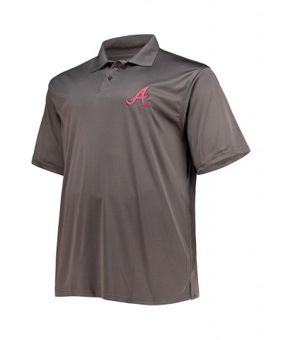 Men's Navy, Charcoal Atlanta Braves Big and Tall Two-Pack Polo Shirt Set $42.90 Polo Shirts