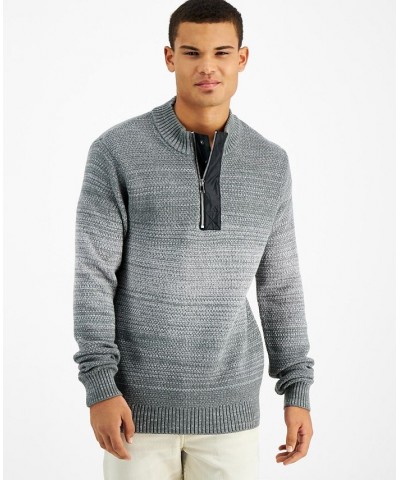 Men's Quarter-Zip OmbrÉ Sweater PD04 $20.75 Sweaters