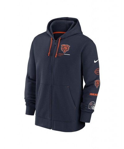 Men's Navy Chicago Bears Surrey Full-Zip Hoodie $38.00 Sweatshirt