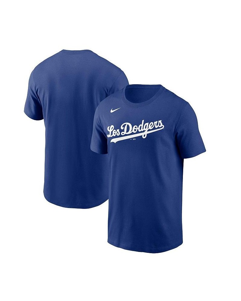 Men's Royal Los Angeles Dodgers City Connect Wordmark T-shirt $26.99 T-Shirts