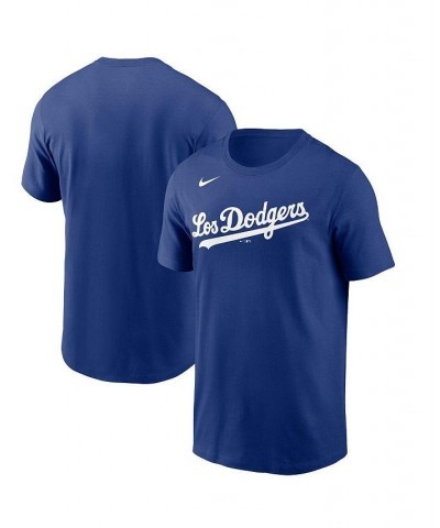 Men's Royal Los Angeles Dodgers City Connect Wordmark T-shirt $26.99 T-Shirts