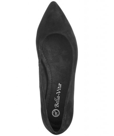 Vivien Pointed-Toe Flats Black Kidsuede $51.70 Shoes