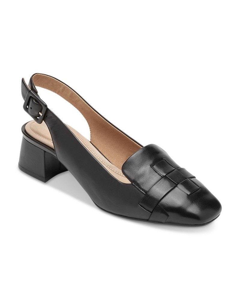 Women's TM Esma Slingback Flats Black $34.08 Shoes