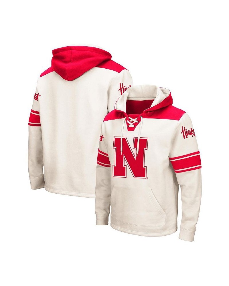 Men's Cream Nebraska Huskers 2.0 Lace-Up Pullover Hoodie $34.50 Sweatshirt