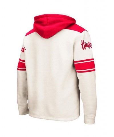 Men's Cream Nebraska Huskers 2.0 Lace-Up Pullover Hoodie $34.50 Sweatshirt