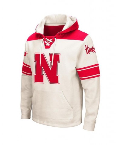 Men's Cream Nebraska Huskers 2.0 Lace-Up Pullover Hoodie $34.50 Sweatshirt