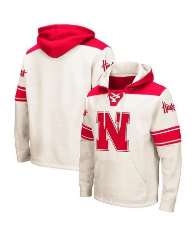 Men's Cream Nebraska Huskers 2.0 Lace-Up Pullover Hoodie $34.50 Sweatshirt