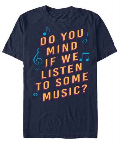 The Late Late Show James Corden Men's Listen To Some Music Short Sleeve T-Shirt Blue $14.70 T-Shirts