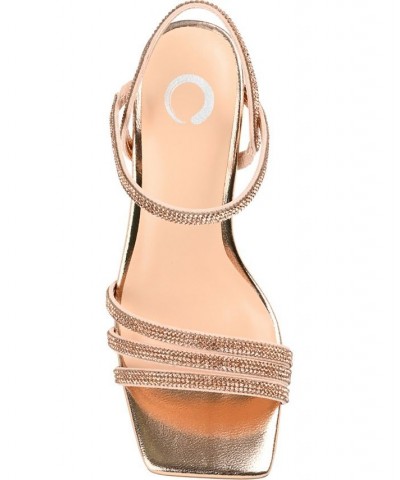 Women's Coraa Rhinestone Stilettos Gold $35.20 Shoes