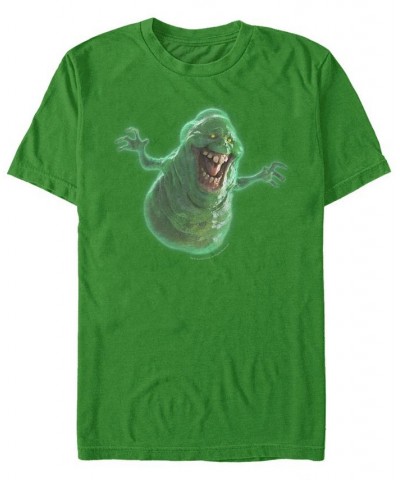 Ghostbusters Slimer A Men's Short Sleeve T-shirt Green $15.40 T-Shirts