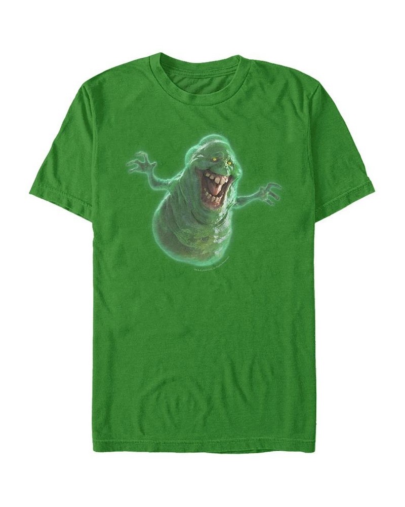 Ghostbusters Slimer A Men's Short Sleeve T-shirt Green $15.40 T-Shirts