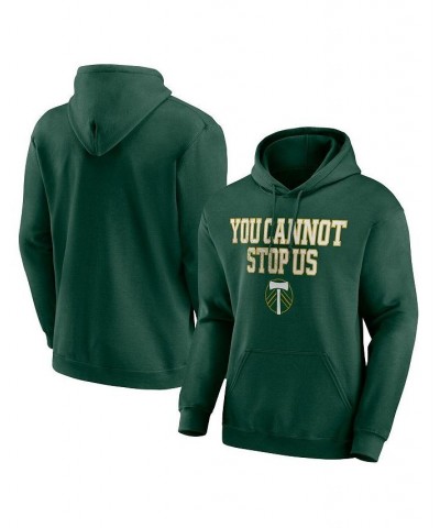 Men's Green Portland Timbers Scoreboard Pullover Hoodie $31.79 Sweatshirt