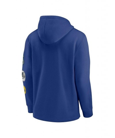 Men's Royal Seattle Mariners Rewind Lefty Pullover Hoodie $45.60 Sweatshirt