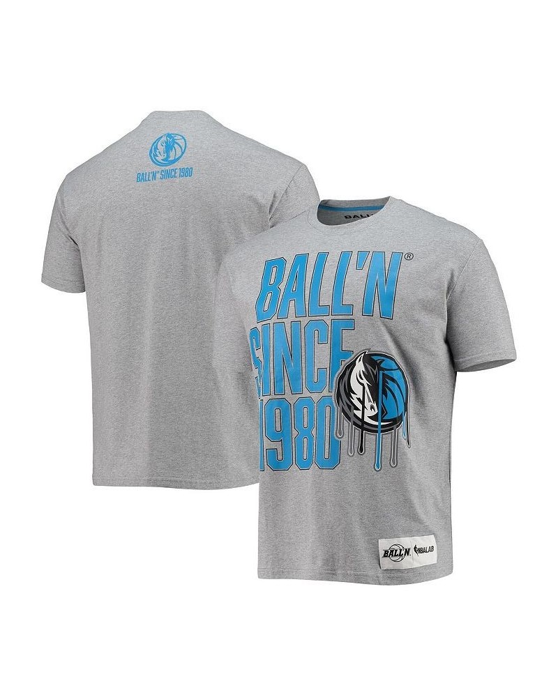 Men's Heathered Gray Dallas Mavericks Since 1980 T-shirt $15.98 T-Shirts