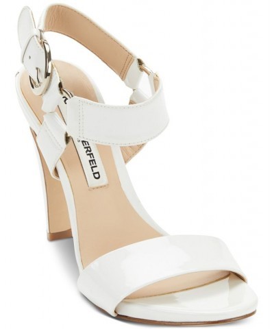 Women's Cieone Ankle-Strap Slingback Sandals White $40.46 Shoes