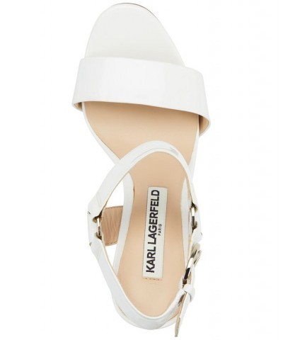 Women's Cieone Ankle-Strap Slingback Sandals White $40.46 Shoes