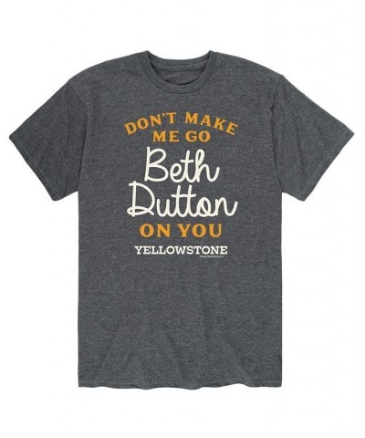 Men's Yellowstone Don't Make Me Go Beth Dutton T-shirt $18.19 T-Shirts