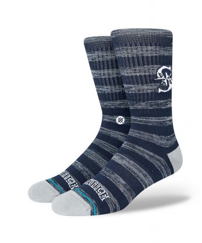 Men's Seattle Mariners Twist Logo Crew Socks $14.84 Socks