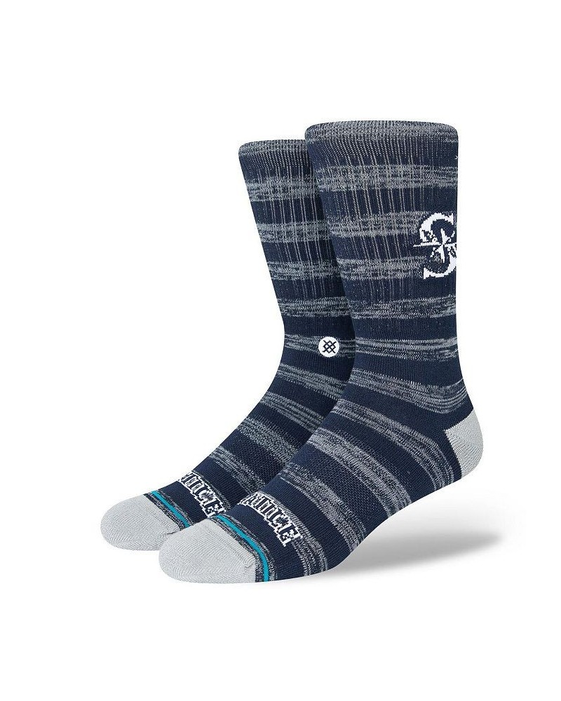 Men's Seattle Mariners Twist Logo Crew Socks $14.84 Socks