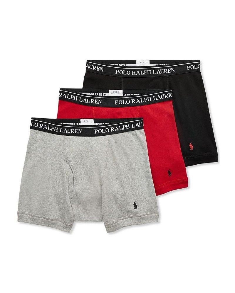 Men's 3-Pk. Classic Cotton Boxer Briefs Andover Heather $33.00 Underwear