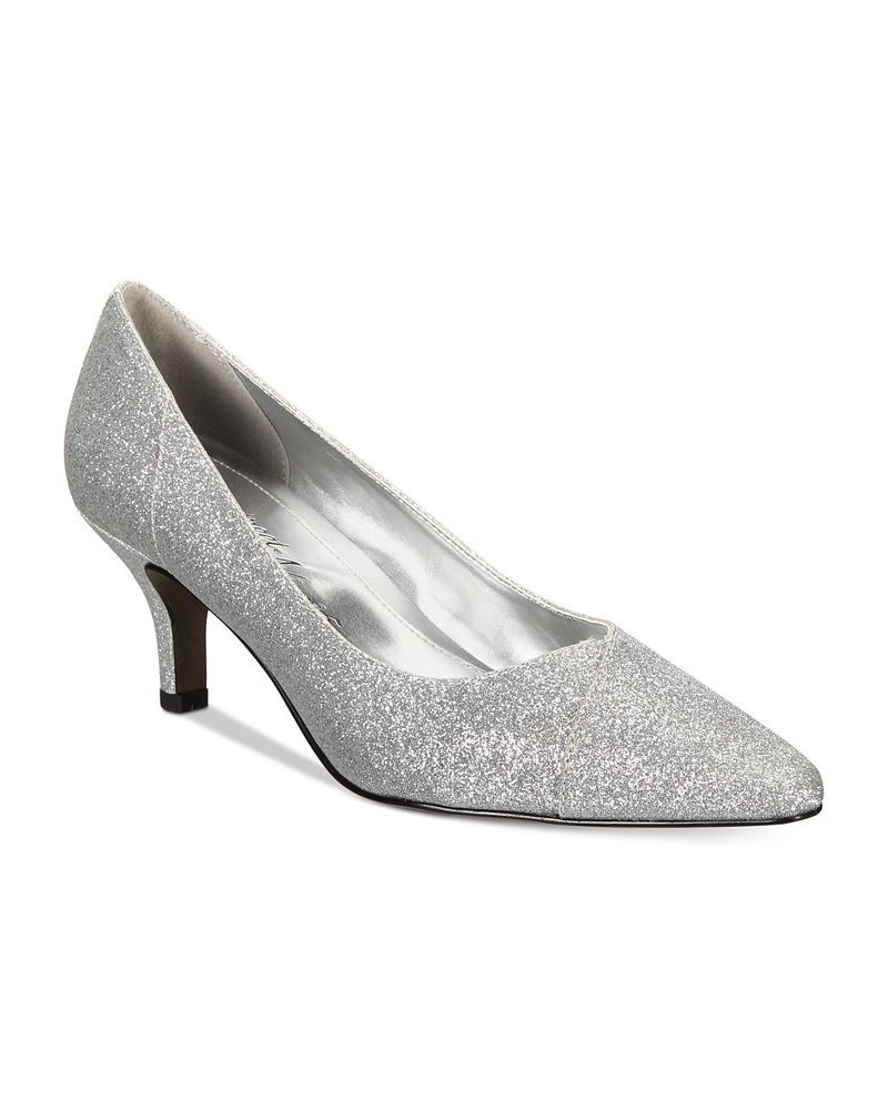 Chiffon Pumps Silver $33.00 Shoes