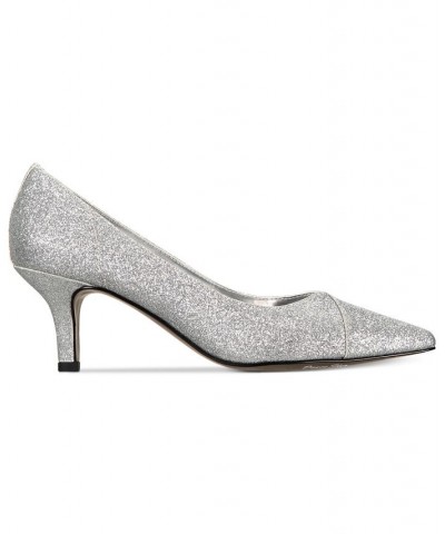 Chiffon Pumps Silver $33.00 Shoes