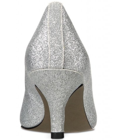 Chiffon Pumps Silver $33.00 Shoes