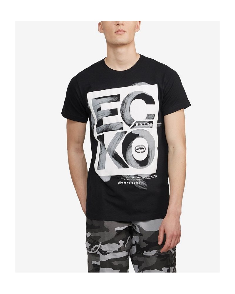 Men's Stencil Up Graphic T-shirt Black $14.28 T-Shirts