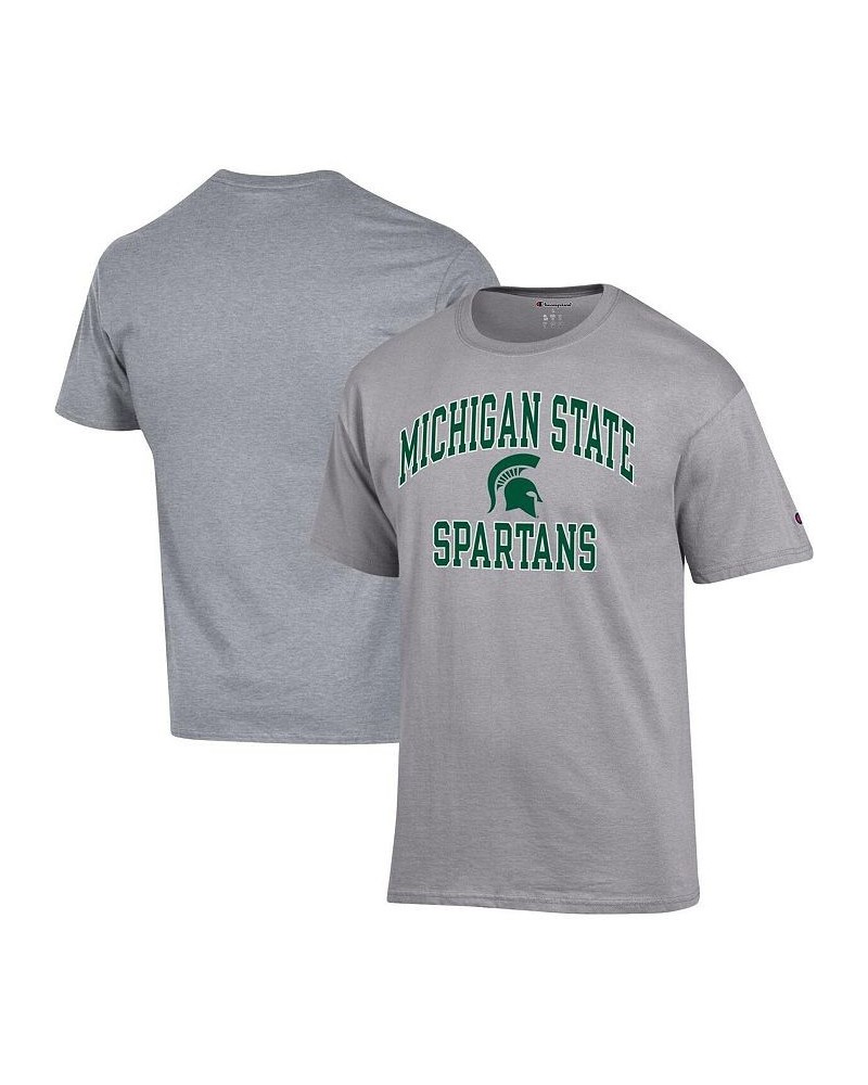 Men's Heather Gray Michigan State Spartans High Motor T-shirt $18.62 T-Shirts