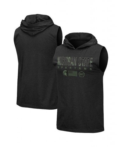 Men's Black Michigan State Spartans OHT Military-Inspired Appreciation Camo Logo Hoodie Sleeveless T-shirt $24.74 T-Shirts