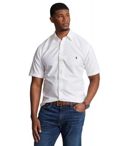 Men's Big & Tall Garment-Dyed Oxford Shirt White $56.25 Shirts