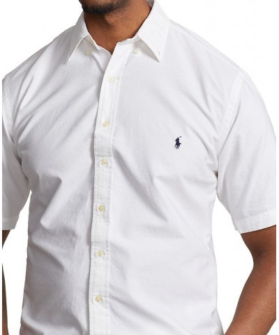 Men's Big & Tall Garment-Dyed Oxford Shirt White $56.25 Shirts