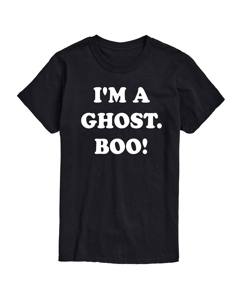 Men's I'M A Ghost Boo Classic Fit T-shirt Black $14.35 T-Shirts