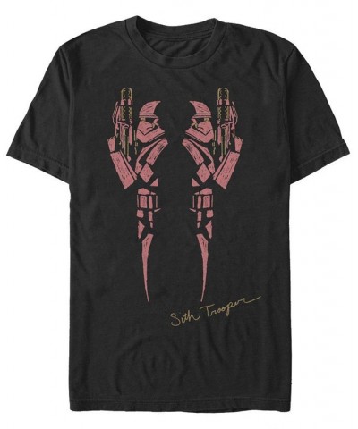 Star Wars Men's Rise Of Skywalker Double Sith Trooper Short Sleeve T-Shirt Black $18.54 T-Shirts