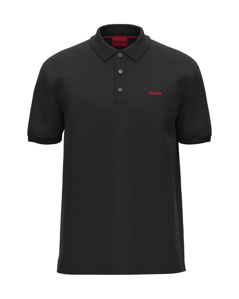 Men's Regular-Fit Donos Logo Graphic Polo Shirt Black $48.40 Polo Shirts