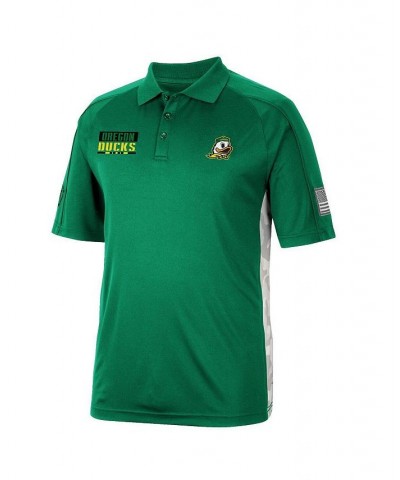 Men's Green Oregon Ducks OHT Military-Inspired Appreciation Snow Camo Polo Shirt $27.00 Polo Shirts