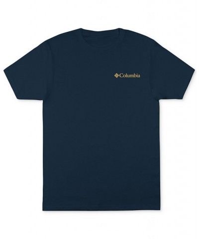 Men's Classic-Fit Mountain View Logo Graphic T-Shirt Blue $14.49 T-Shirts