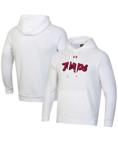 Men's White Maryland Terrapins Script All Day Raglan Pullover Hoodie $37.80 Sweatshirt