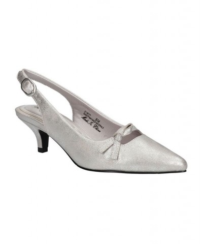 Women's Emerin Slingback Pumps Gray $35.00 Shoes